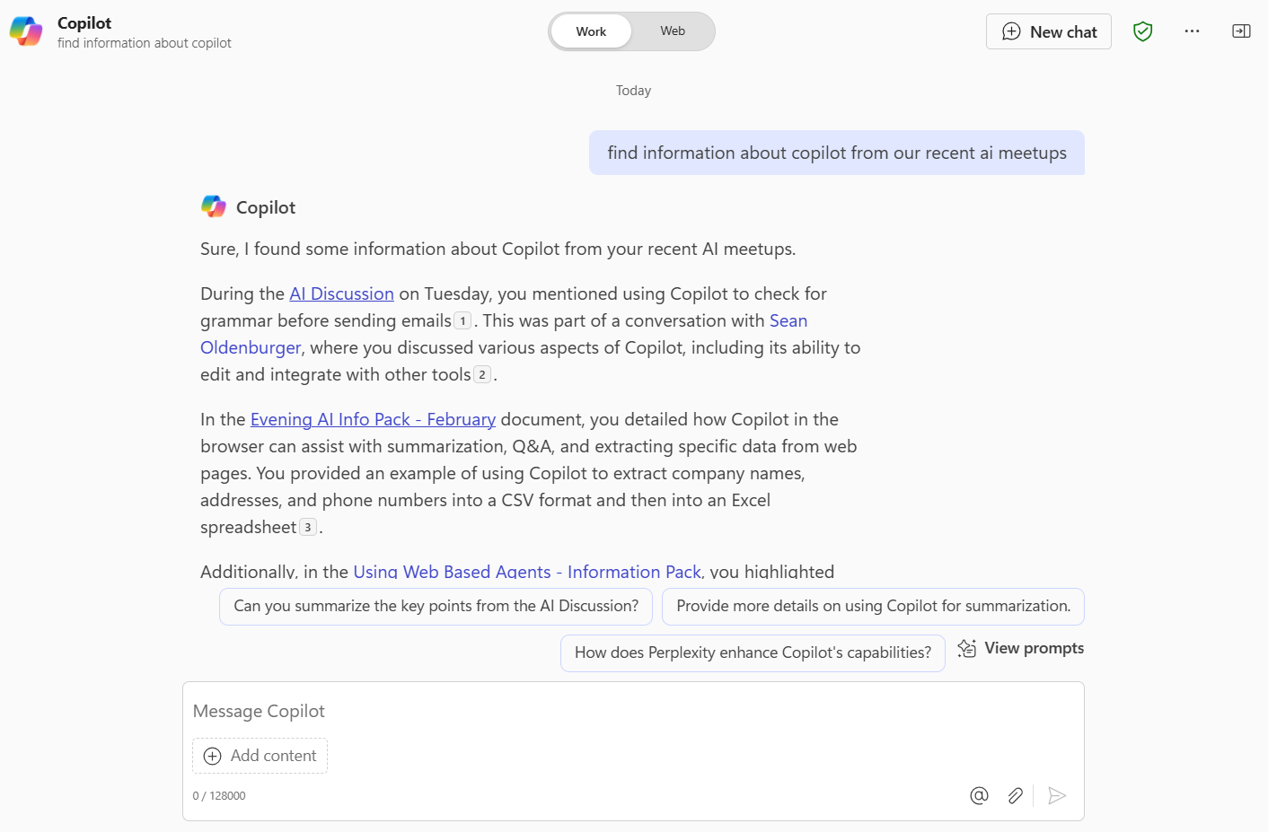Retrieving files and emails with Microsoft365 Copilot